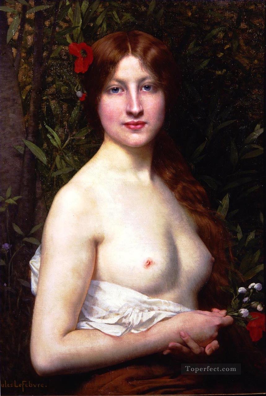 Demi nude nude Jules Joseph Lefebvre Oil Paintings